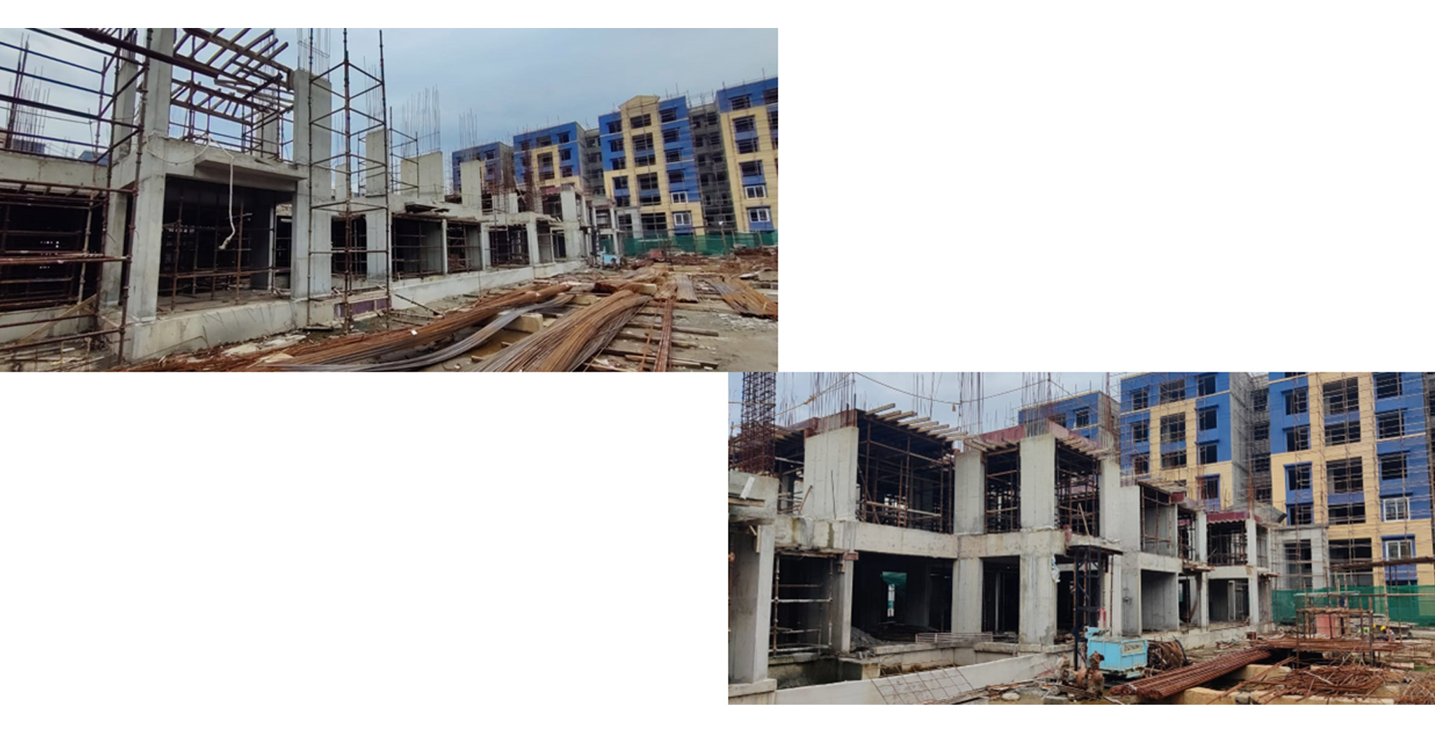 Brigade Xanadu Bonito Block F : Structural work for 2nd floor work in progress – Status as of August 2023