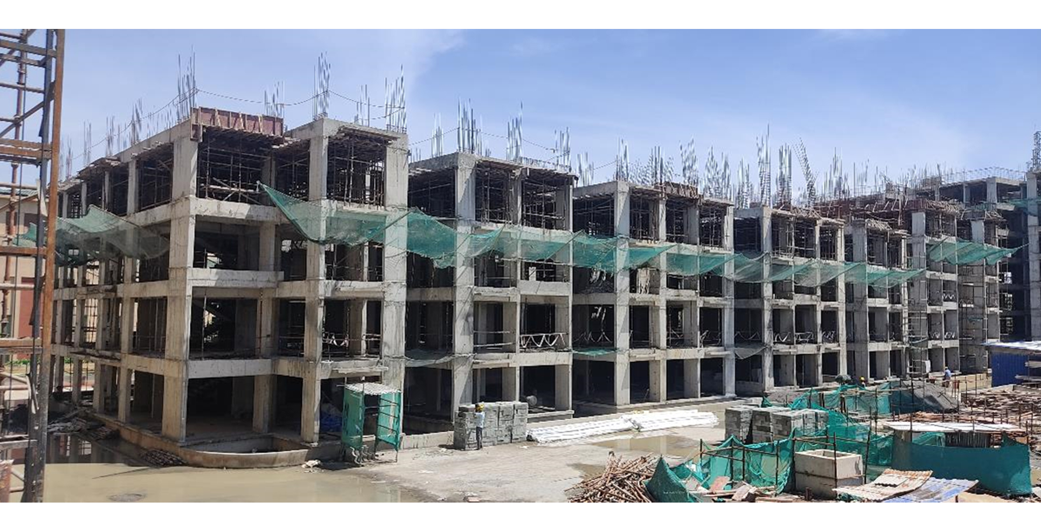 Brigade Xanadu Bonito Block L : Structural work 5th floor in progress & G floor block work started – Status as of September 2023