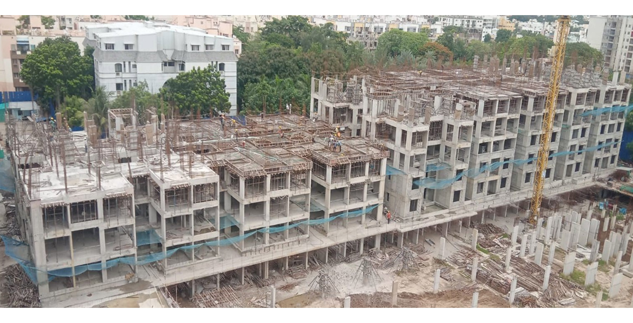 Brigade Xanadu Celeste Block Q : 3rd 4th & 5th floor slab works are in progress – Status as of June 2023