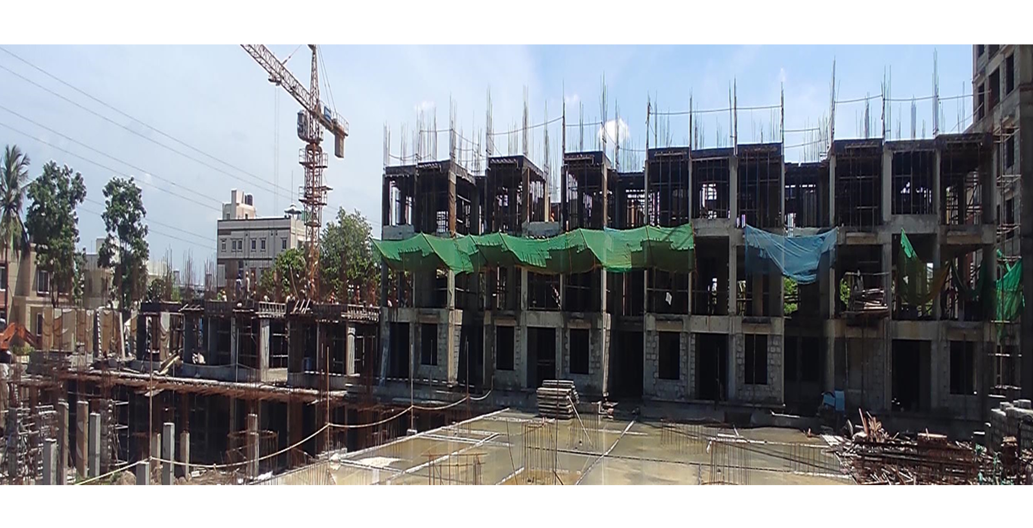 Brigade Xanadu Celeste Block M : 1st, 2nd & 3rd slab work in progress, Block work ground floor in progress – Status as of September 2023