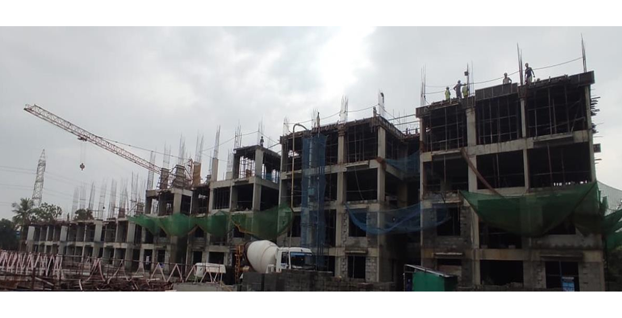 Brigade Xanadu Celeste Block M : 2nd to 4th floor slab work in progress, Block work ground to 2nd floor in progress – Status as of October 2023